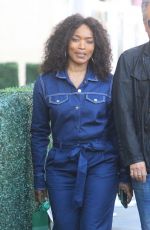 ANGELA BASSETT Leaves Wallys in Beverly Hills 10/10/2022