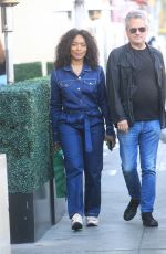 ANGELA BASSETT Leaves Wallys in Beverly Hills 10/10/2022