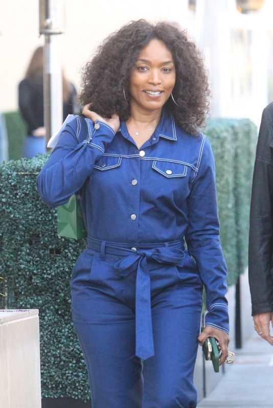 ANGELA BASSETT Leaves Wallys in Beverly Hills 10/10/2022