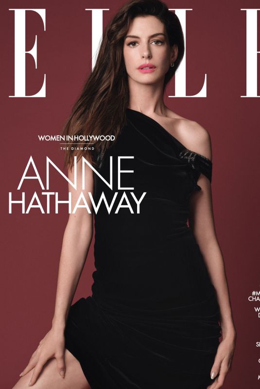 ANNE HATHAWAY in Elle: The Women in Hollywood Issue, November 2022