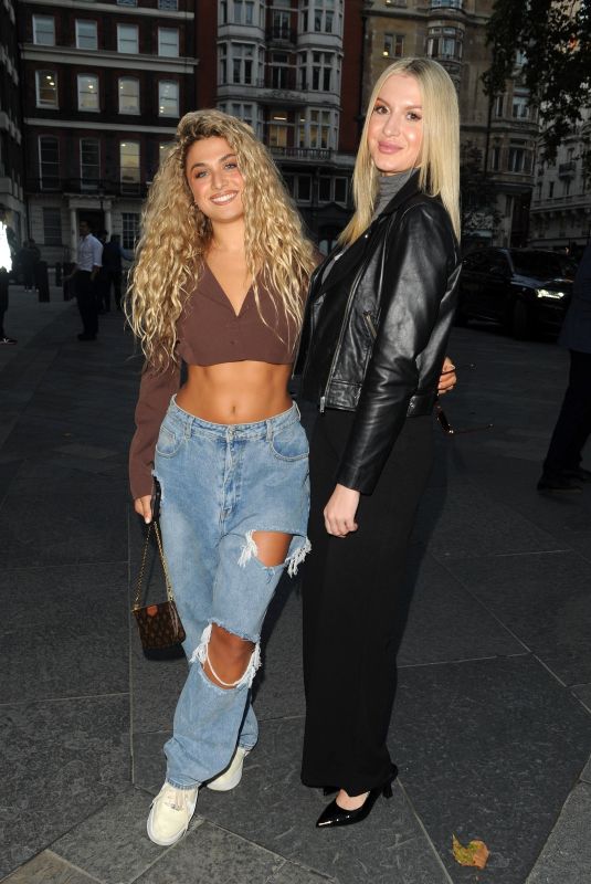 ANTIGONI BUXTON and VICTORIA BROWN Arrives at JCA x Patrick McDowell x MA Show and Party in London 10/10/2022