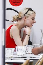 ANYA TAYLOR-JOY Out for Llunch at Mark & Vinny
