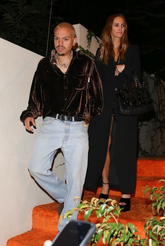 ASHLEE SIMPSON and Evan Ross Arrives at Vas Morgan’s Halloween Party in West Hollywood 10/29/2022