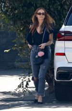 ASHLEE SIMPSON Arrives for Lunch in Studio City 09/30/2022