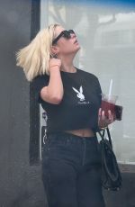 ASHLEY BENSON Out After a Pampering Session in Beverly Hills 10/28/2022