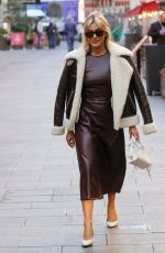 ASHLEY ROBERTS Arrives at Her Radio Appearance at Heart in London 10/18/2022