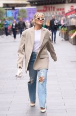 ASHLEY ROBERTS Leaves Global Radio in London 10/04/2022