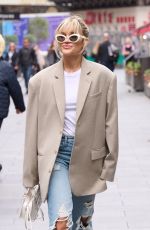 ASHLEY ROBERTS Leaves Global Radio in London 10/04/2022