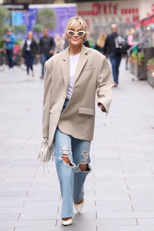 ASHLEY ROBERTS Leaves Global Radio in London 10/04/2022