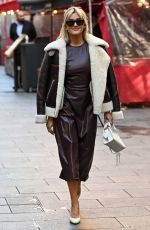 ASHLEY ROBERTS Leaves Heart Breakfast Radio in London 10/18/2022
