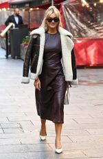 ASHLEY ROBERTS Leaves Heart Breakfast Radio in London 10/18/2022