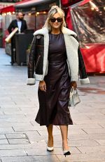 ASHLEY ROBERTS Leaves Heart Breakfast Radio in London 10/18/2022