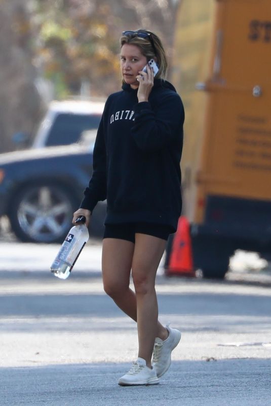 ASHLEY TISDALE Leaves a Gym in Los Angeles 10/07/2022