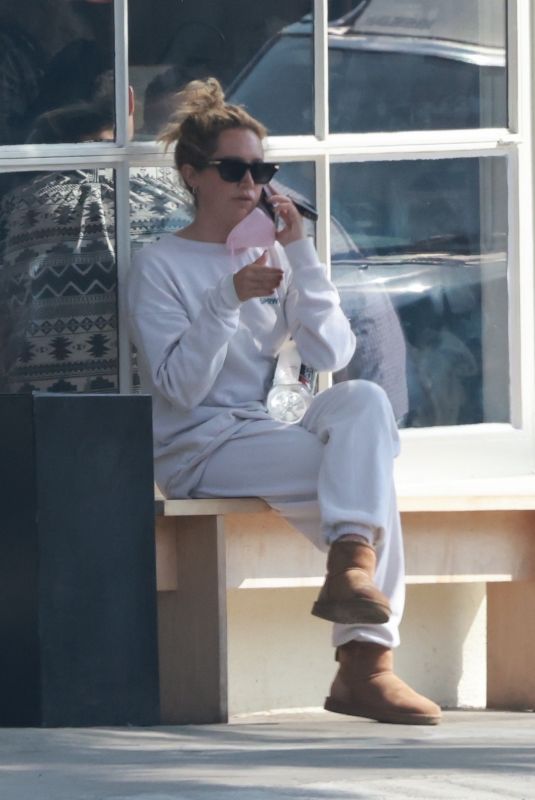 ASHLEY TISDALE Out with Her Mom in Los Angeles 10/10/2022