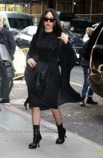 AUBREY PLAZA Arrives at Late Show with Stephen Colbert in New York 10/26/2022