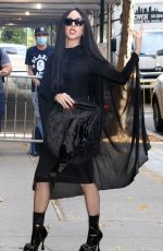 AUBREY PLAZA Arrives at Late Show with Stephen Colbert in New York 10/26/2022