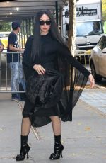 AUBREY PLAZA Arrives at Late Show with Stephen Colbert in New York 10/26/2022