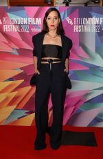 AUBREY PLAZA at Emily the Criminal Premiere at 66th BFI London Film Festival 10/09/2022