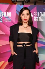 AUBREY PLAZA at Emily the Criminal Premiere at 66th BFI London Film Festival 10/09/2022