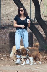 AUBREY PLAZA Out Hiking with Her Dogs in Los Feliz 10/22/2022