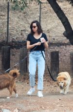 AUBREY PLAZA Out Hiking with Her Dogs in Los Feliz 10/22/2022