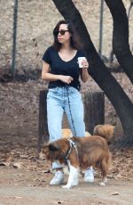 AUBREY PLAZA Out Hiking with Her Dogs in Los Feliz 10/22/2022