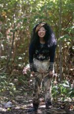 AWKWAFINA on the Set of Nora From Queens in New York 10/13/2022