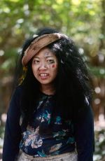 AWKWAFINA on the Set of Nora From Queens in New York 10/13/2022