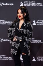 BECKY G at Latin Grammy Acoustic Sessions in Madrid 10/26/2022