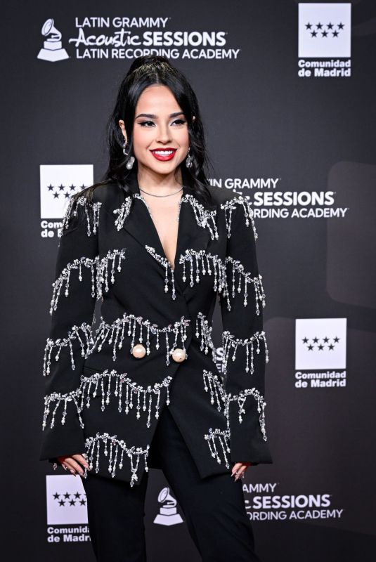 BECKY G at Latin Grammy Acoustic Sessions in Madrid 10/26/2022