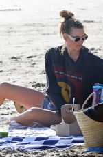 BEHATI PRINSLOO and Adam Levine at a Beach in Montecito 10/08/2022