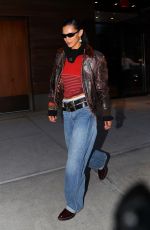 BELLA HADID Arrives at Her Apartment in New York 10/18/2022
