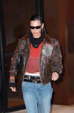 BELLA HADID Arrives at Her Apartment in New York 10/18/2022