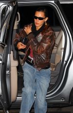 BELLA HADID Arrives at Her Apartment in New York 10/18/2022