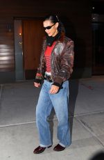 BELLA HADID Arrives at Her Apartment in New York 10/18/2022
