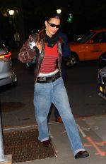 BELLA HADID Arrives at Her Apartment in New York 10/18/2022