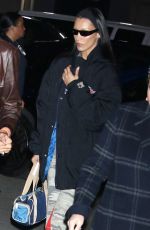 BELLA HADID Arrives at New York Knicks vs Detroit Pistons Game at Madison Square Garden 10/21/2022