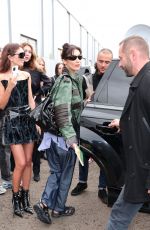BELLA HADID Leaves Balenciaga Show at Paris Fashion Week 10/02/2022