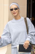 BELLA HADID Leaves Her Hotel in Paris 10/05/2022