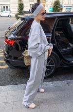 BELLA HADID Leaves Her Hotel in Paris 10/05/2022