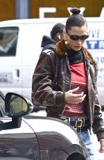 BELLA HADID Out in New York City 10/18/2022