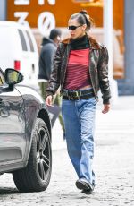 BELLA HADID Out in New York City 10/18/2022