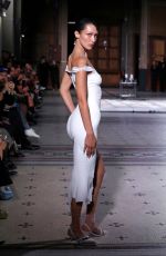 BELLA HADID Presents a Creation at Coperni SS23 Fashion Show in Paris 09/30/2022