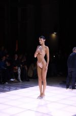 BELLA HADID Presents a Creation at Coperni SS23 Fashion Show in Paris 09/30/2022