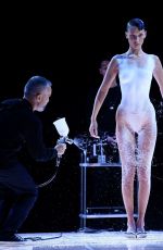 BELLA HADID Walks Runway at Coperni Fashion Show in Paris 09/30/2022