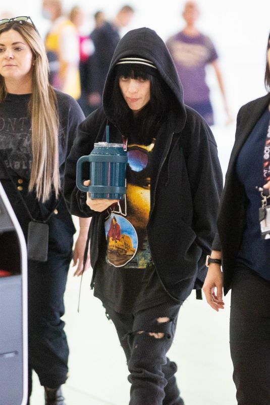 BILLIE EILISH Arrives at Perth International Airport 10/01/2022