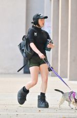 BILLIE EILISH Out with Her Dog in Los Angeles 10/19/2022