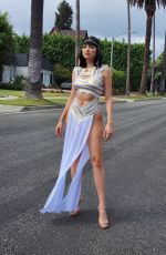 BLANCA BLANCO in Cleopatra Coustume Out for Halloween 10/30/2022