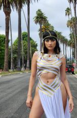 BLANCA BLANCO in Cleopatra Coustume Out for Halloween 10/30/2022