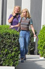BRIE LARSON Leaves Lessons in Chemistry Set in Los Angeles 10/19/2022
